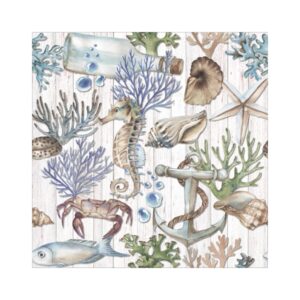 Hand Drawn,watercolor,sea,pattern,with,underwater,object.,underwater,repeated,background