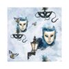 Pattern,with,theatrical,elements.,watercolor,background,for,the,design,of