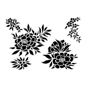 F084 Stencil Stensil 21x30cm 550x550w