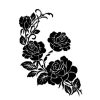 As 449 A4 Roses Cadence Stencil