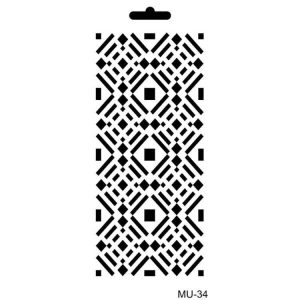 Cadence Mix Media Stencil 10x20 Cm Mu 34 Stencil Sablonlar Cadence 7944 79 B
