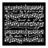 Thick Stencil 18 X 18 Cm Music Scores Stamperia 804628