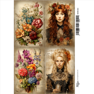 Screenshot 2024 02 16 At 11 32 07 Ριζόχαρτο Majas Memories 30x42cm Κάρτες με πορτρέτα και λουλούδια Mdr1064 Decomagia