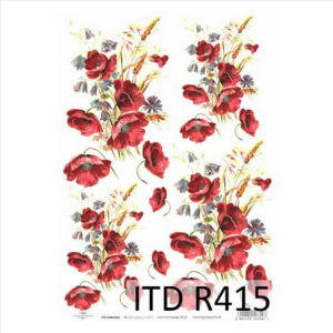 Screenshot 2024 03 04 At 18 50 50 Ριζόχαρτο Itd 21x29cm Κόκκινες παπαρούνες R415 Decomagia