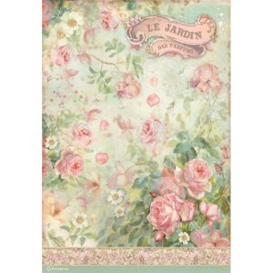 Dfsa4737 Ριζόχαρτο Stamperia 21x29cm Rose Perfume Garden Of Parfumes