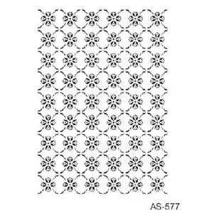 Stencil Plantilla Fondo Flores Cadence 21 X 30 Cm